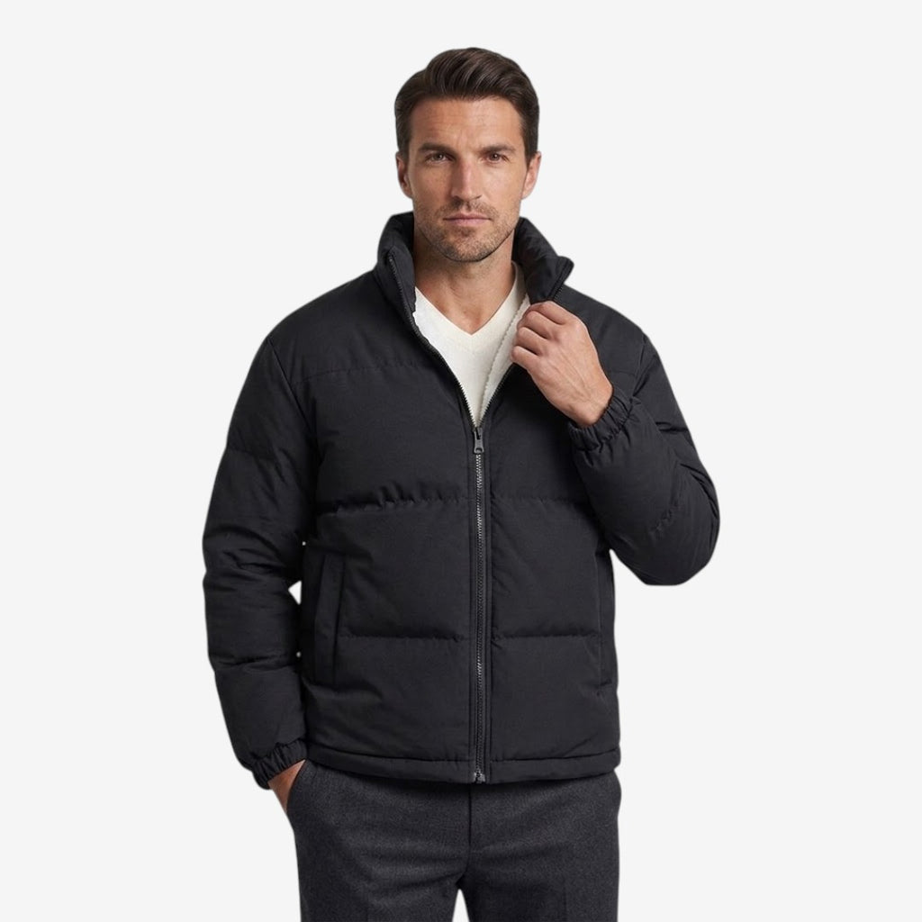 Jorvalore | Men's Winter Zip-Up Jacket Warm Stand Collar Streetwear