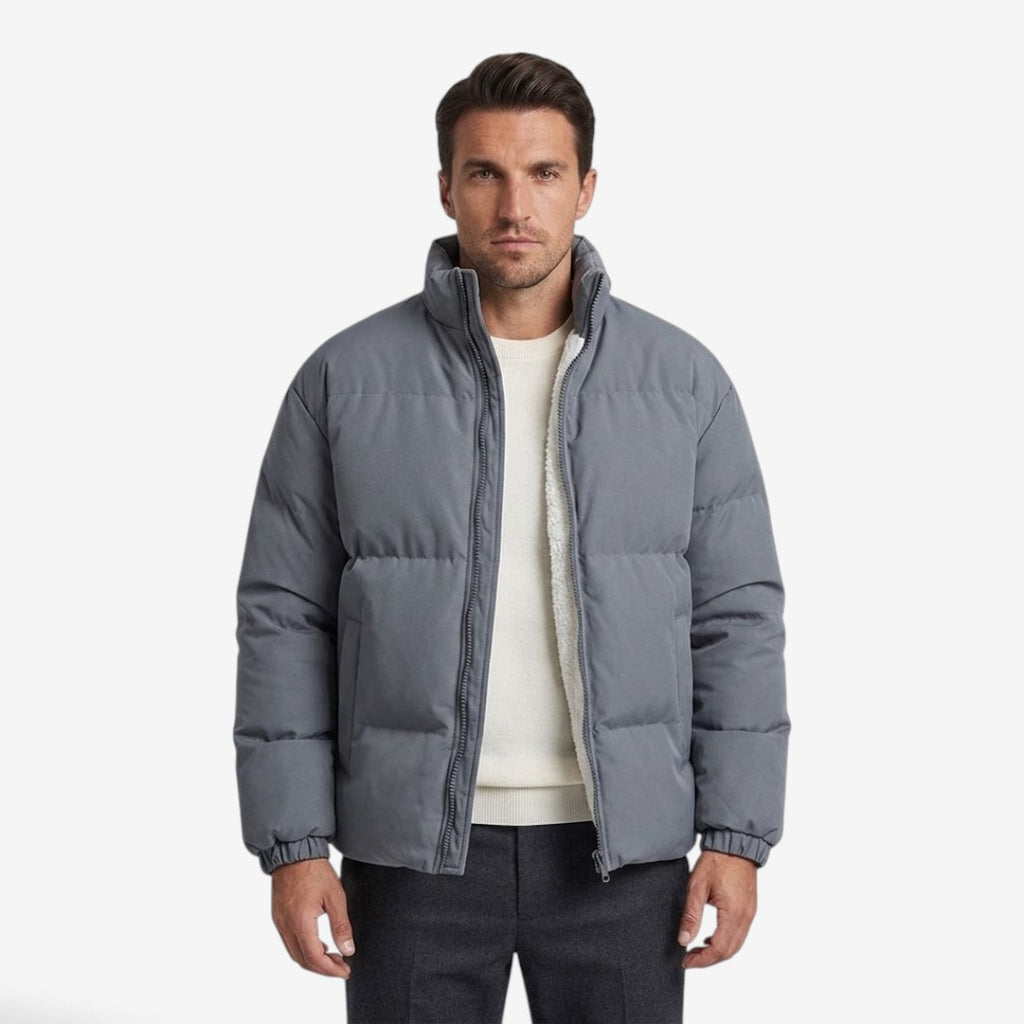 Jorvalore | Men's Winter Zip-Up Jacket Warm Stand Collar Streetwear