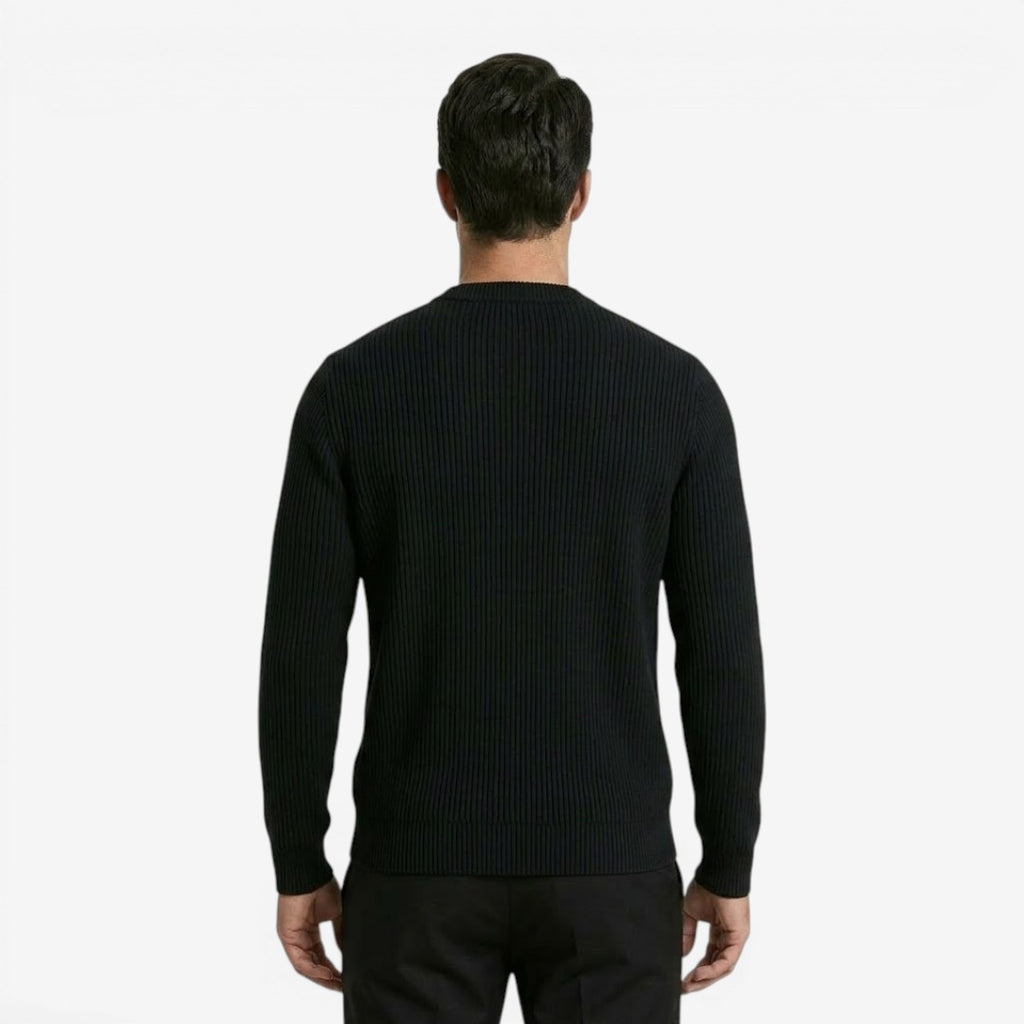 Jorvalore | Men's Loose Fit Knit Cardigan with Full Zip Closure
