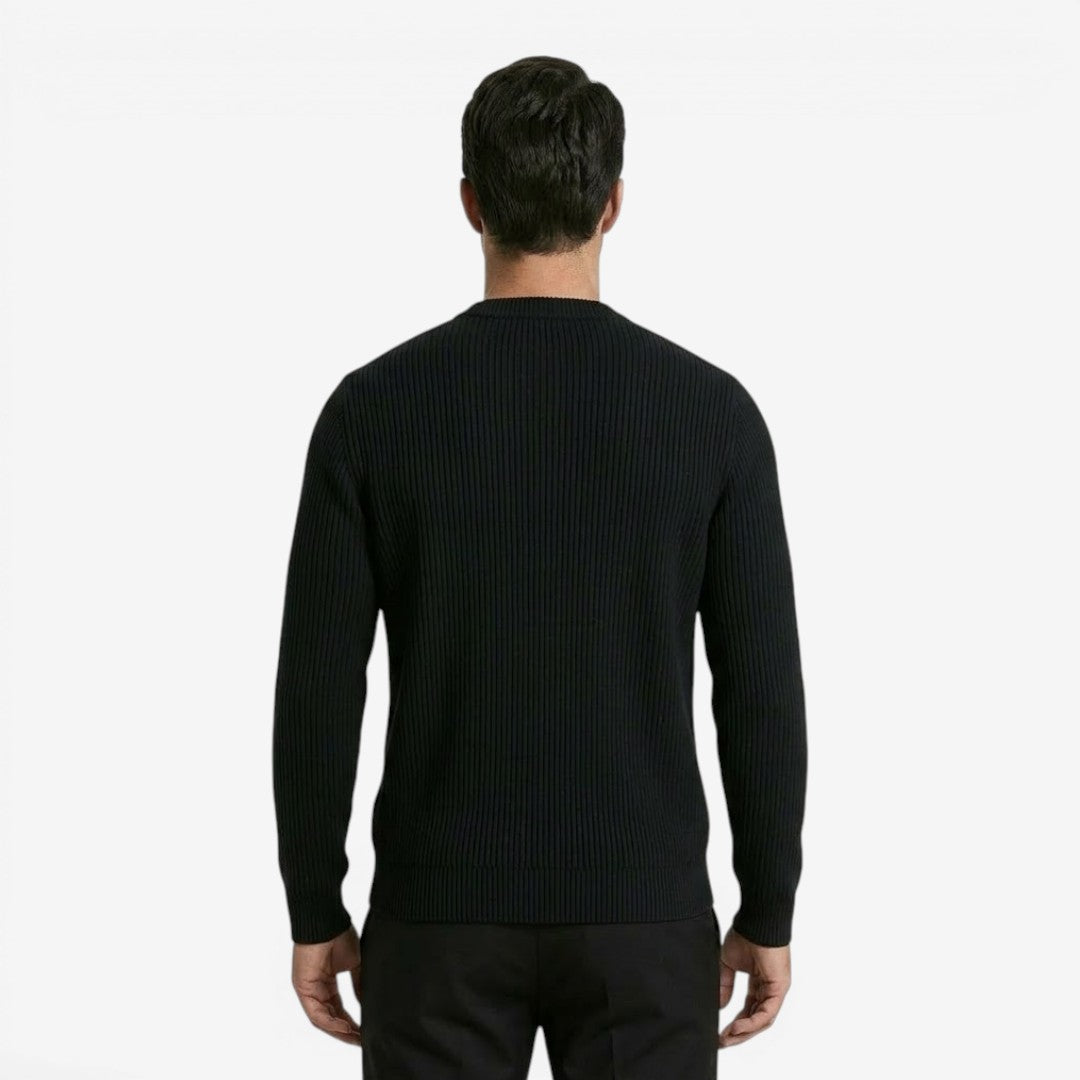 Jorvalore | Men's Loose Fit Knit Cardigan with Full Zip Closure