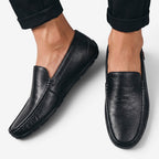 Jorvalore | Men's Breathable Leather Loafers for Casual Walking Comfort