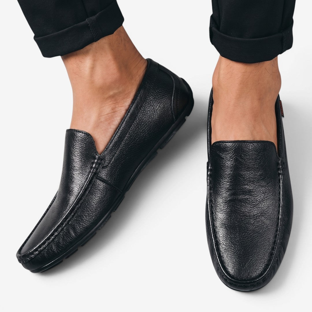 Jorvalore | Men's Breathable Leather Loafers for Casual Walking Comfort