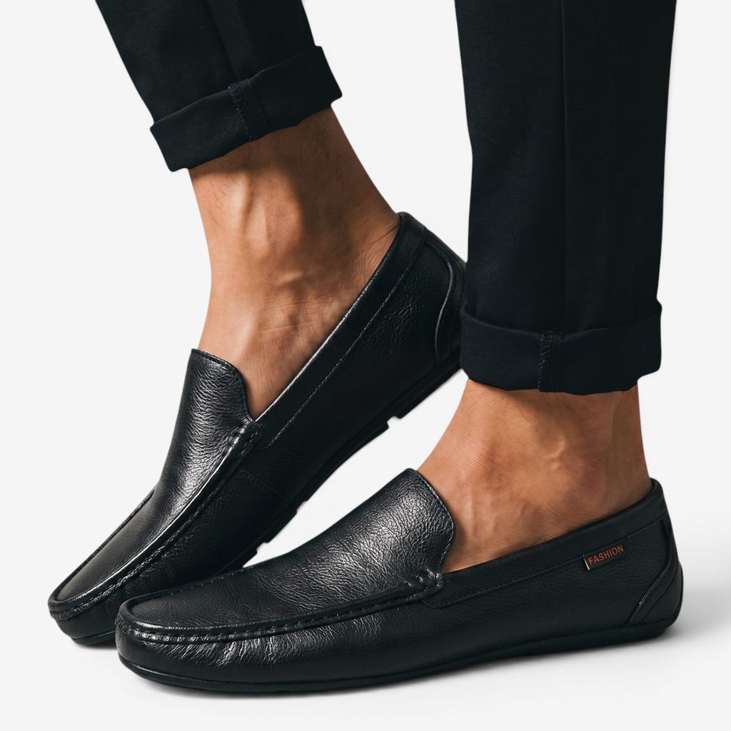 Jorvalore | Men's Breathable Leather Loafers for Casual Walking Comfort