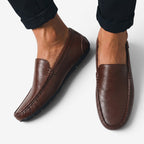 Jorvalore | Men's Breathable Leather Loafers for Casual Walking Comfort
