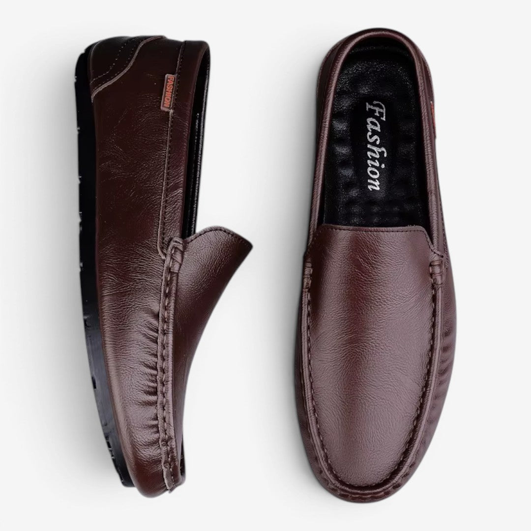 Jorvalore | Men's Breathable Leather Loafers for Casual Walking Comfort