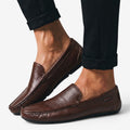 Jorvalore | Men's Breathable Leather Loafers for Casual Walking Comfort
