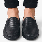 Jorvalore | Men's Breathable Leather Slip-On Loafers for Walking