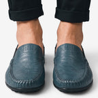 Jorvalore | Men's Breathable Leather Slip-On Loafers for Walking