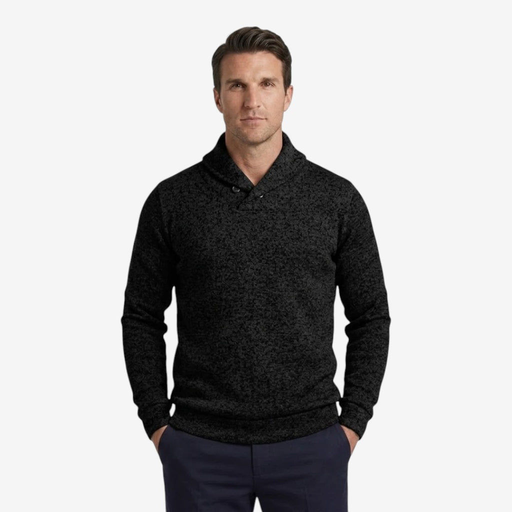 Jorvalore | Men's Breathable Mock Neck Sweatshirt with Button Collar