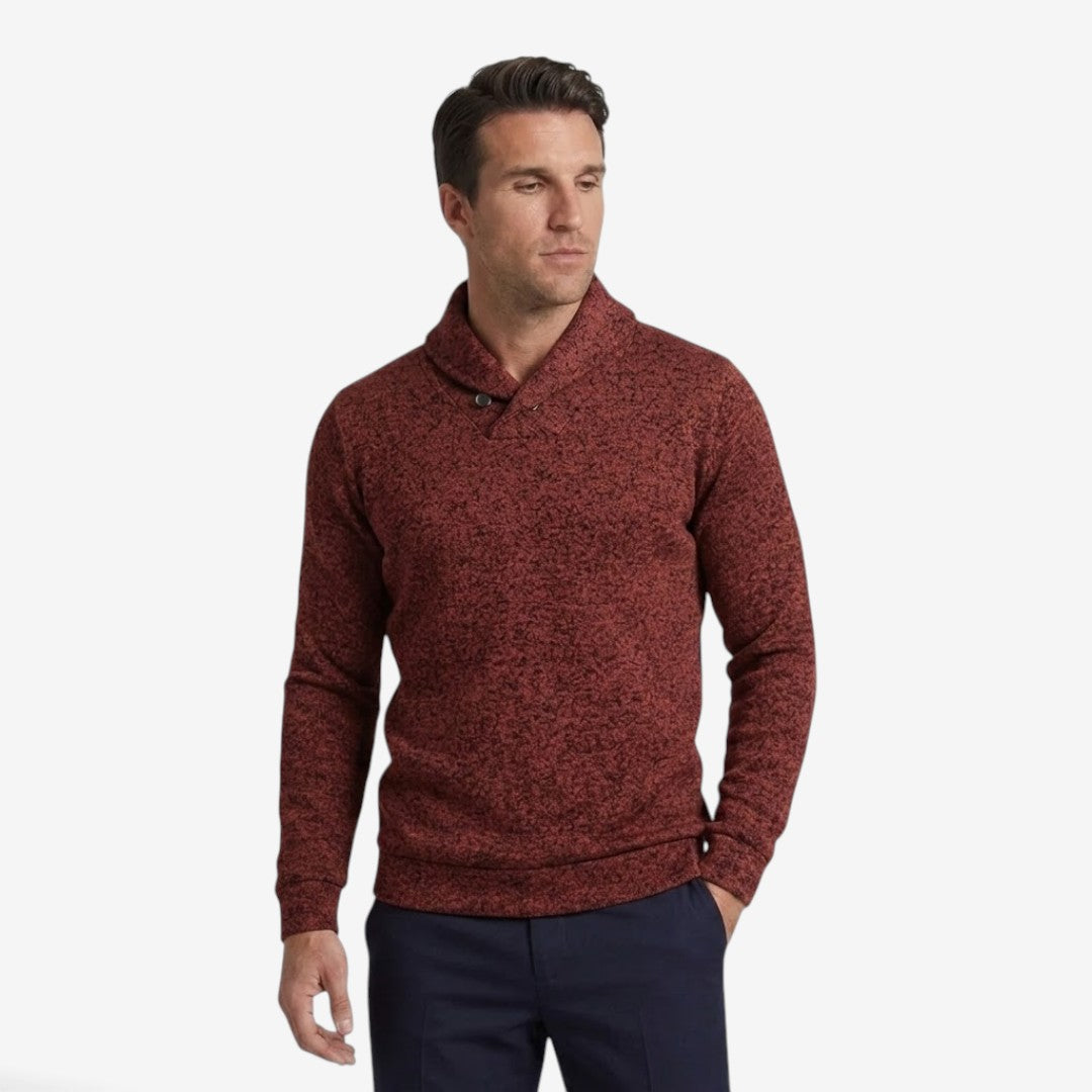 Jorvalore | Men's Breathable Mock Neck Sweatshirt with Button Collar
