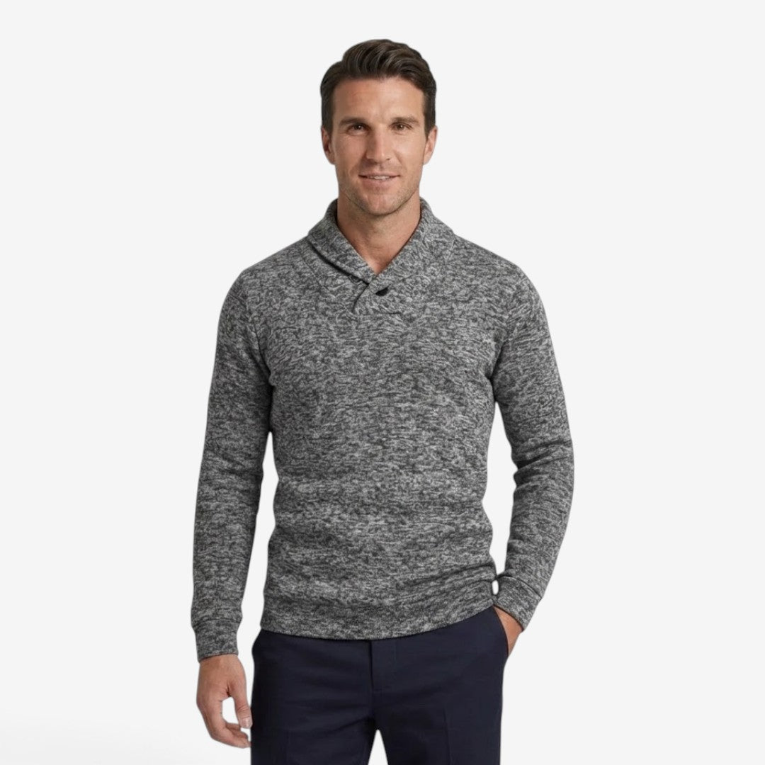 Jorvalore | Men's Breathable Mock Neck Sweatshirt with Button Collar