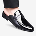 Jorvalore | Men's Business Slip-On Mule Loafers Leather Summer Dress Shoes
