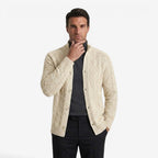 Jorvalore | Men's Cable Knit Button Cardigan for Autumn & Winter