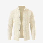 Jorvalore | Men's Cable Knit Button Cardigan for Autumn & Winter