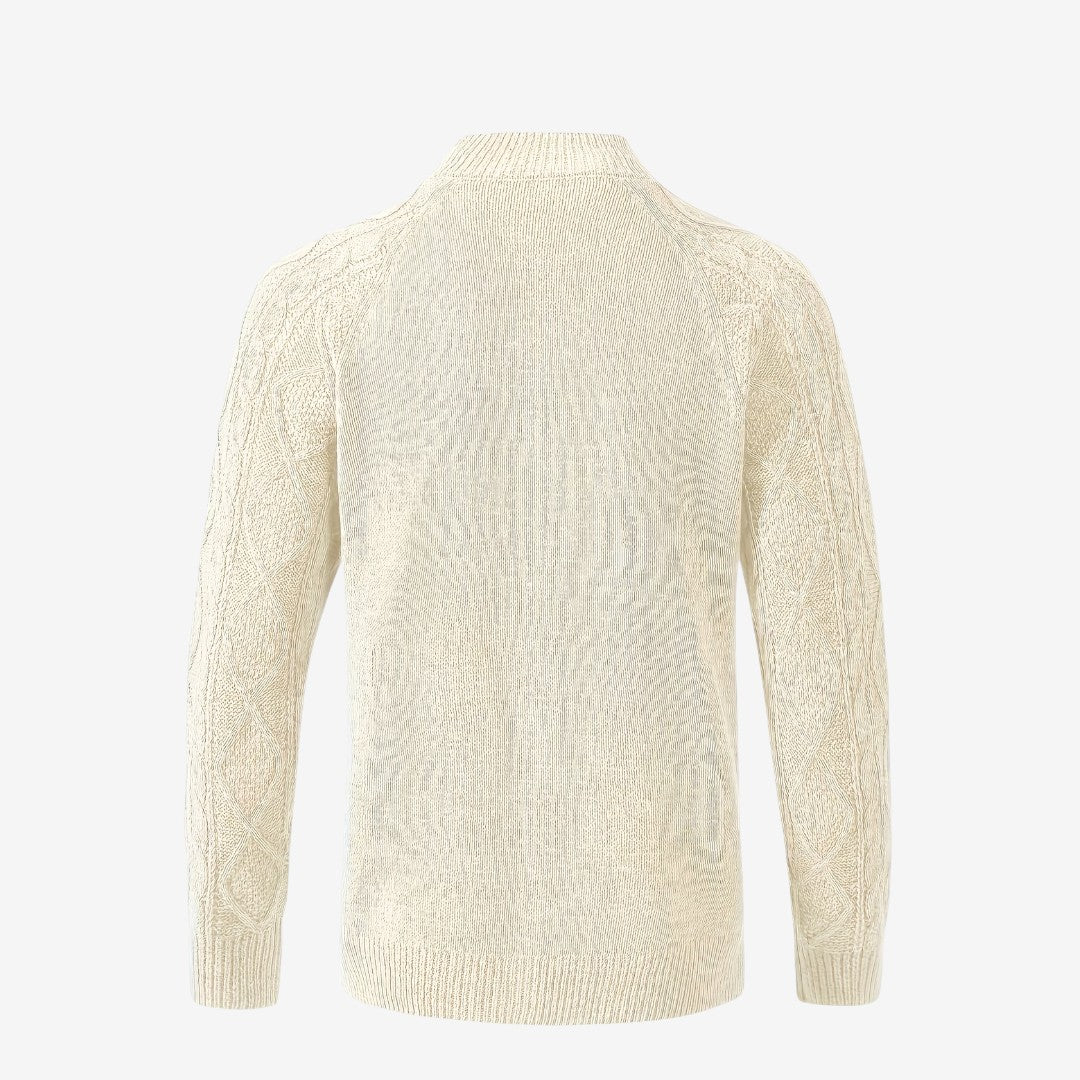 Jorvalore | Men's Cable Knit Button Cardigan for Autumn & Winter