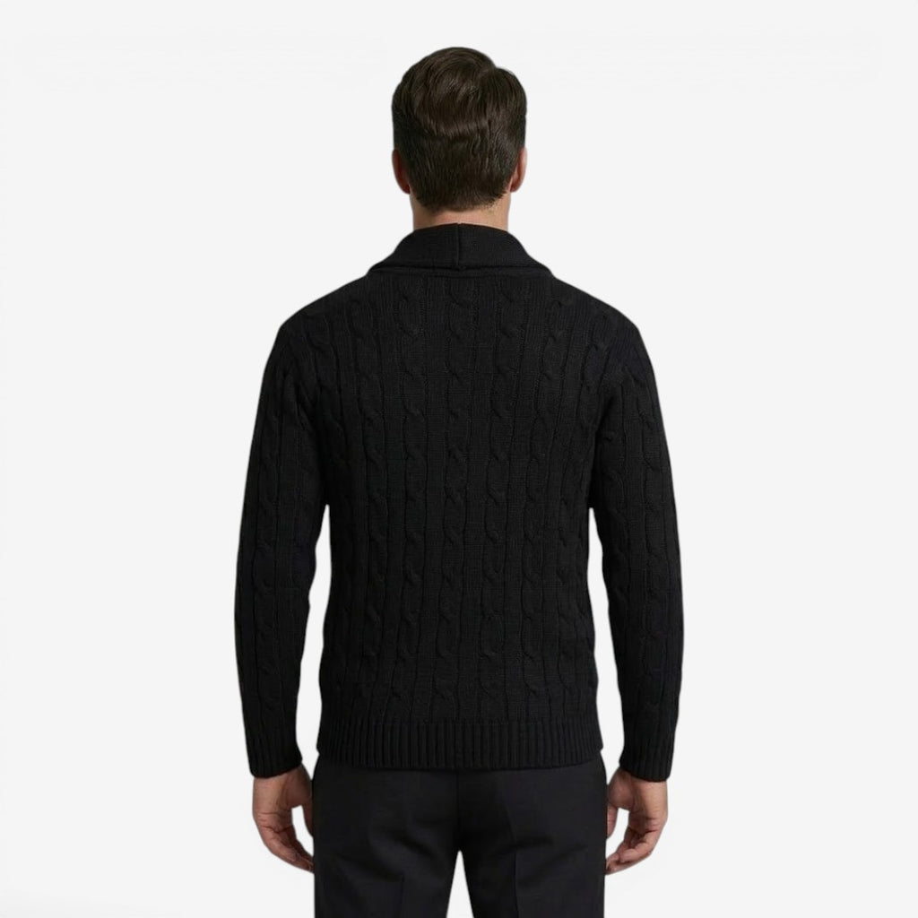 Jorvalore | Men's Cable Knit Button Cardigan for Autumn & Winter