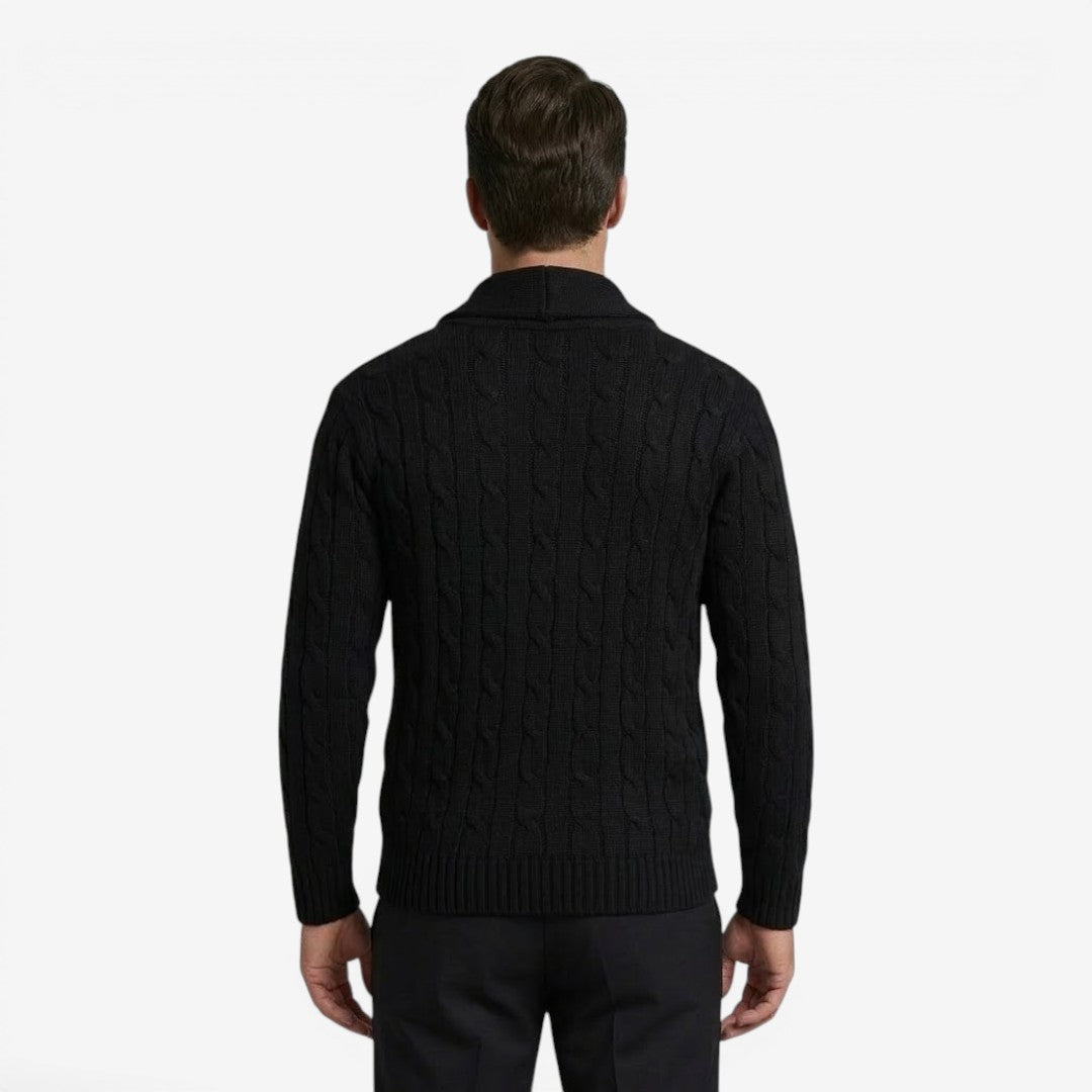 Jorvalore | Men's Cable Knit Button Cardigan for Autumn & Winter