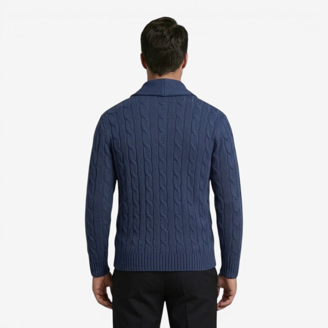Jorvalore | Men's Cable Knit Button Cardigan for Autumn & Winter