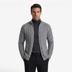 Jorvalore | Men's Cable Knit Button Cardigan for Autumn & Winter