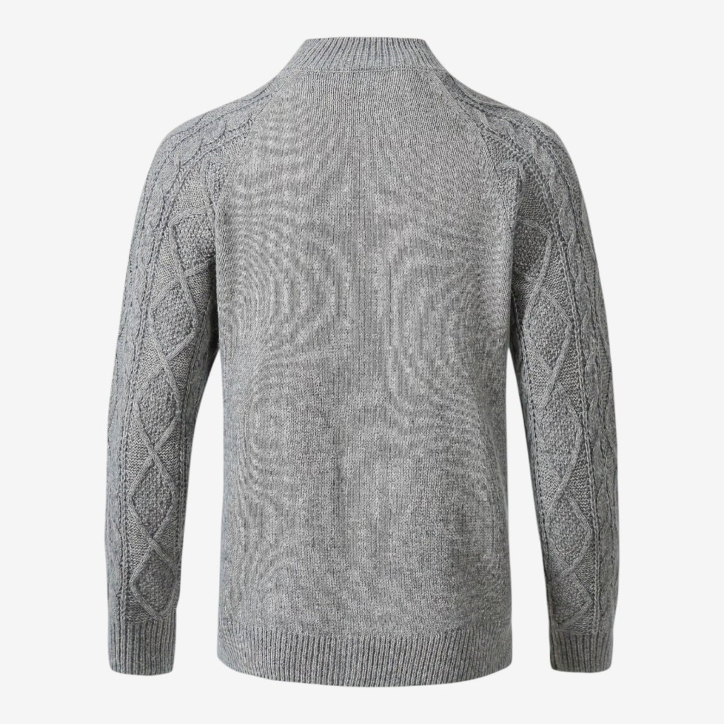 Jorvalore | Men's Cable Knit Button Cardigan for Autumn & Winter