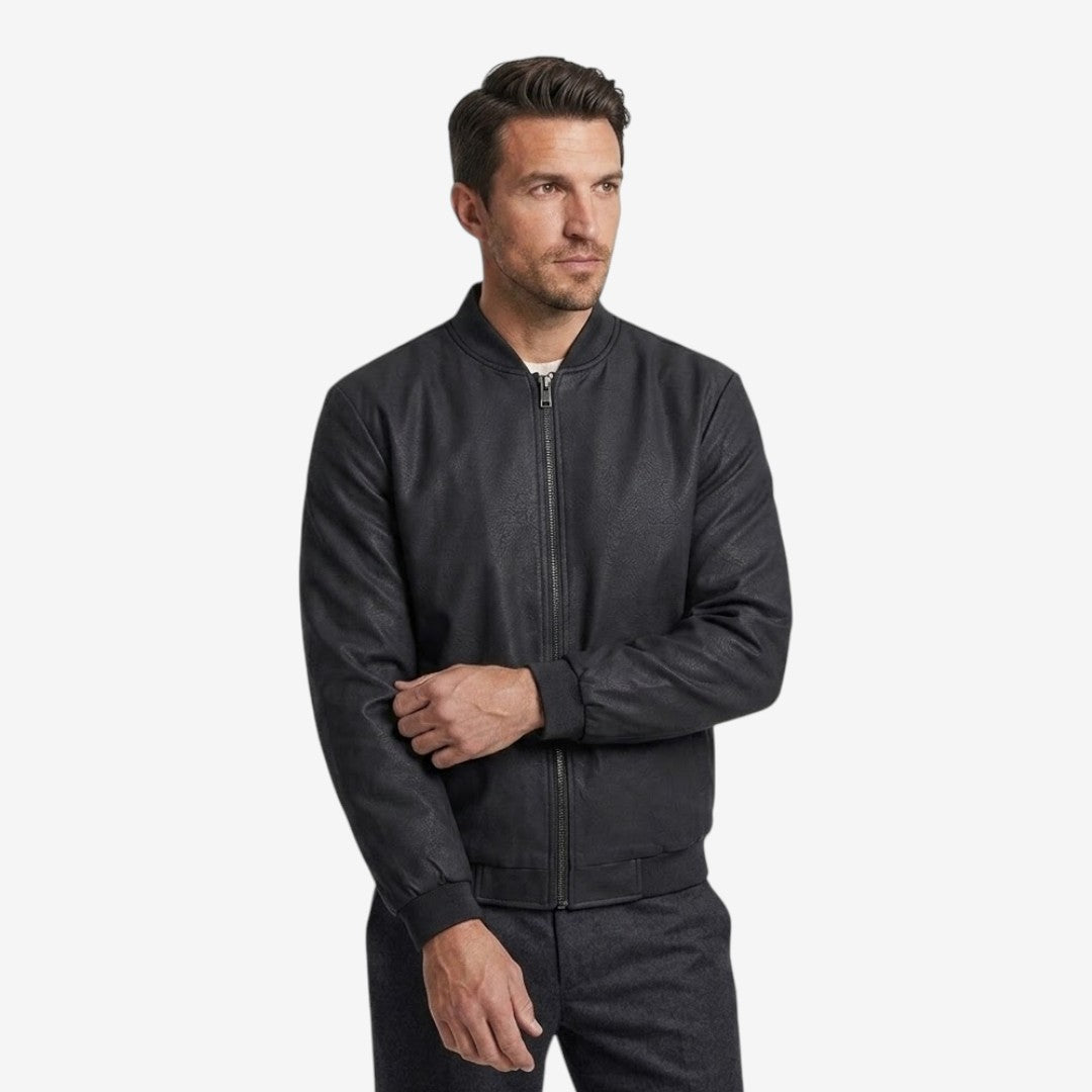 Jorvalore | Men’s Casual Bomber Jacket Baseball Collar Zip Up
