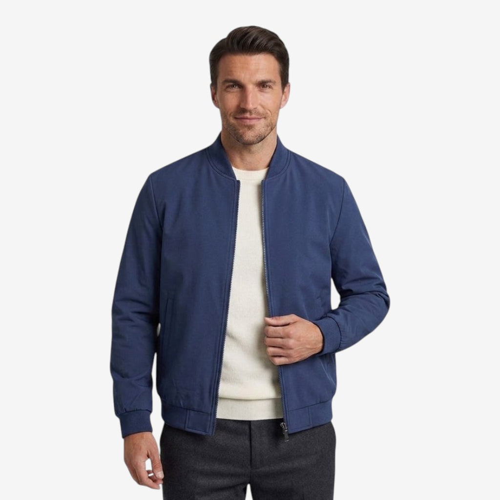 Jorvalore | Men’s Casual Bomber Jacket Baseball Collar Zip Up