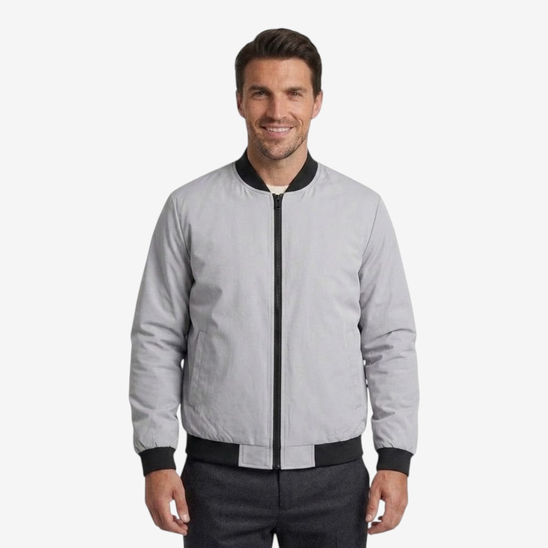 Jorvalore | Men’s Casual Bomber Jacket Baseball Collar Zip Up