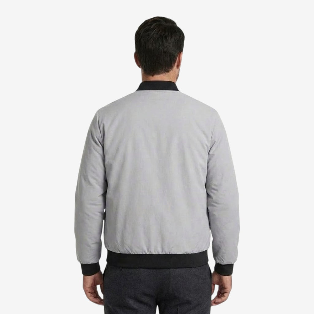 Jorvalore | Men’s Casual Bomber Jacket Baseball Collar Zip Up
