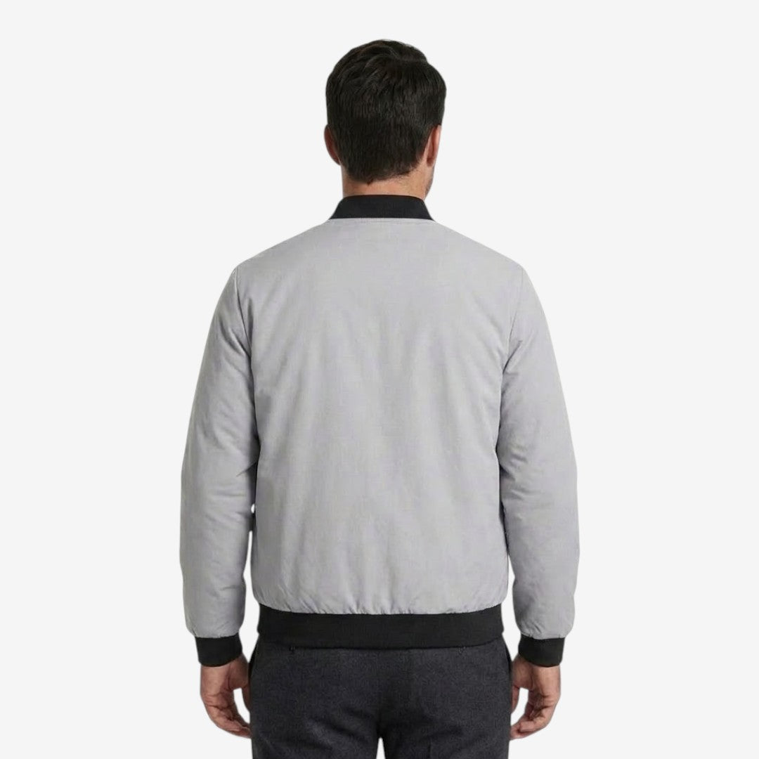 Jorvalore | Men’s Casual Bomber Jacket Baseball Collar Zip Up