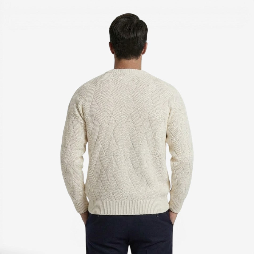 Jorvalore | Men's Casual Knit Crew Neck Jumper for Autumn and Winter