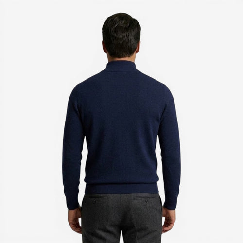 Jorvalore | Men's Casual Knit Quarter Zip Jumper with Warm Comfort