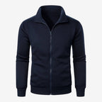 Jorvalore | Men’s Casual Knit Zip Jacket with Stand Collar and Pockets