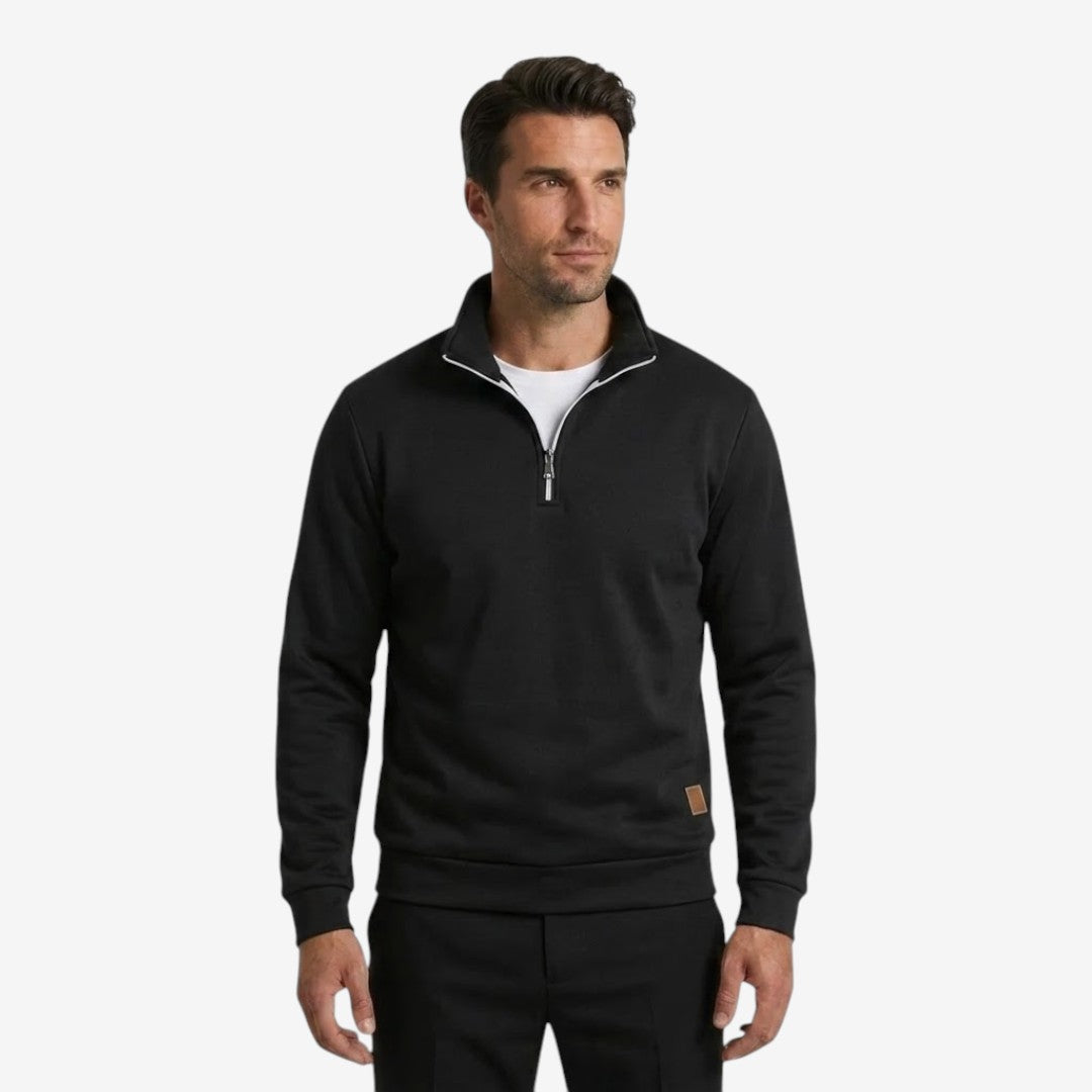 Jorvalore | Men's Casual Quarter Zip Jumper Warm Stand Collar Knitwear
