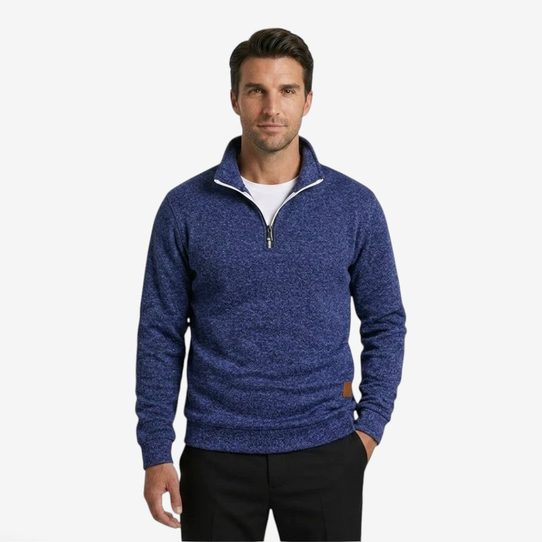 Jorvalore | Men's Casual Quarter Zip Jumper Warm Stand Collar Knitwear
