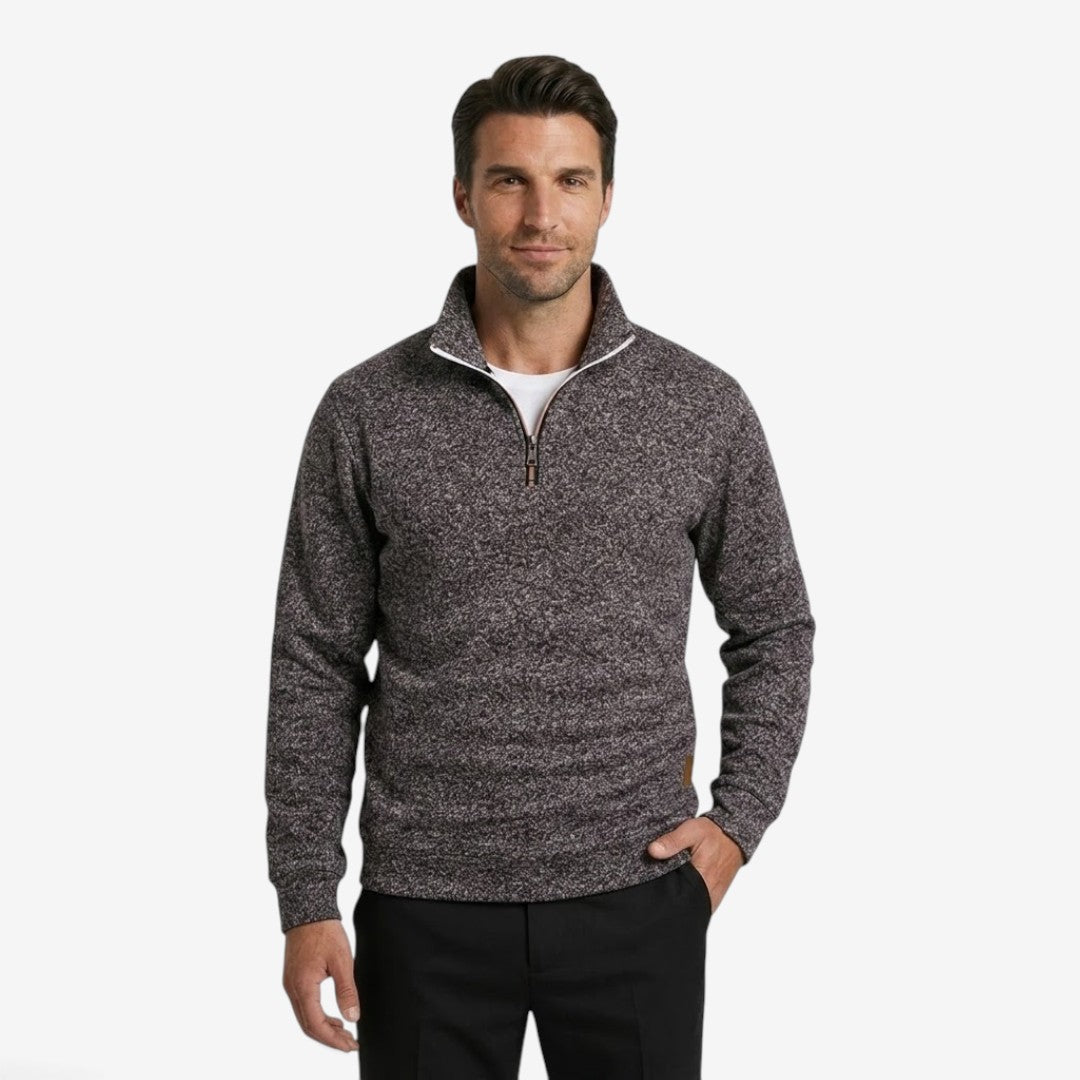 Jorvalore | Men's Casual Quarter Zip Jumper Warm Stand Collar Knitwear