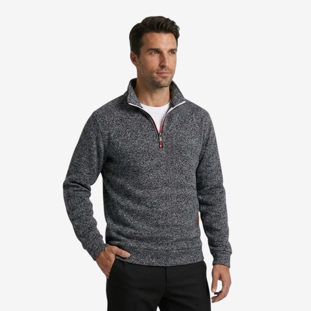 Jorvalore | Men's Casual Quarter Zip Jumper Warm Stand Collar Knitwear