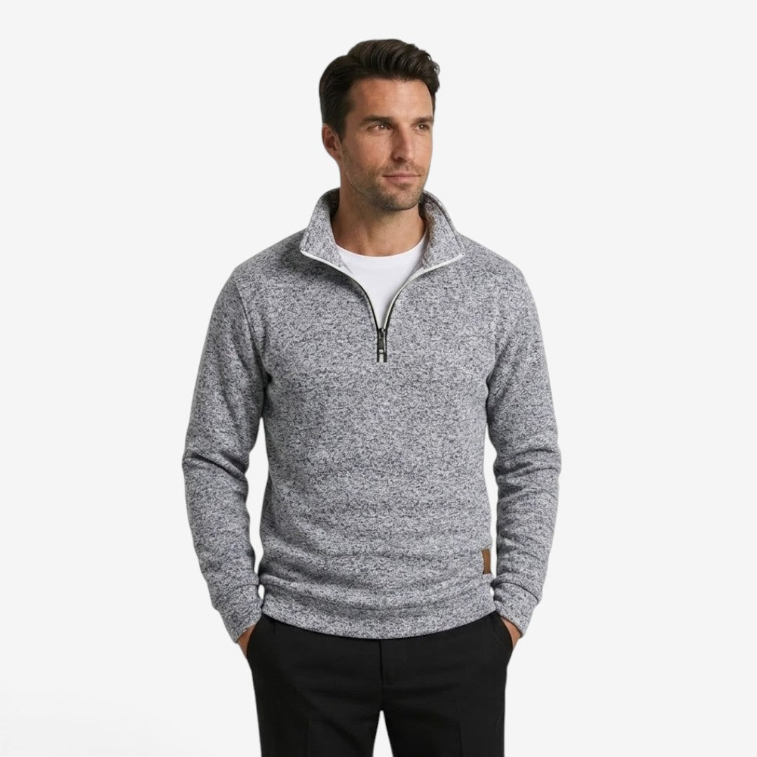 Jorvalore | Men's Casual Quarter Zip Jumper Warm Stand Collar Knitwear