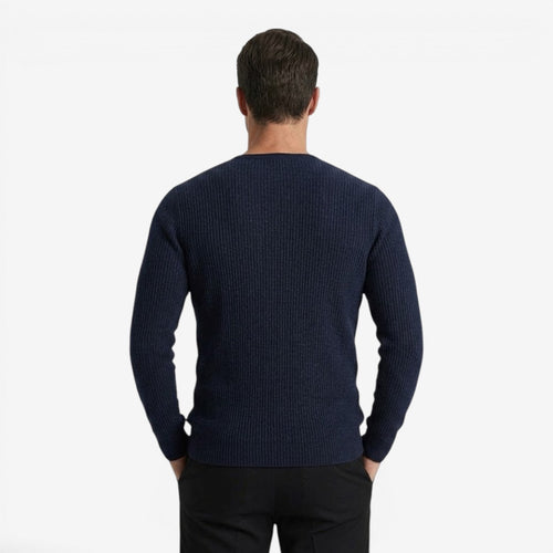 Jorvalore | Men's Casual Ribbed Henley Shirt for Autumn & Winter