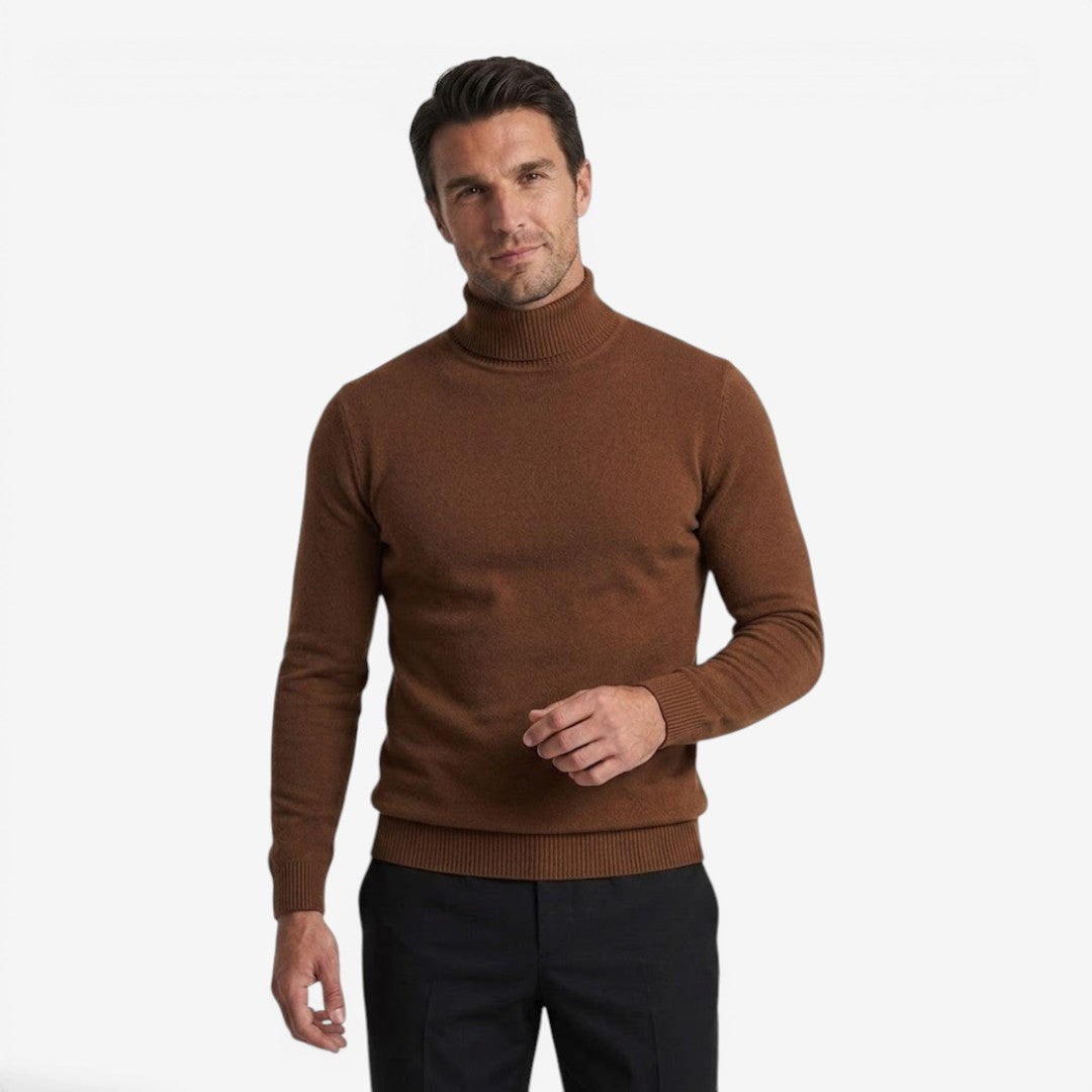 Jorvalore | Men's Casual Turtleneck Knit Jumper for Autumn & Winter