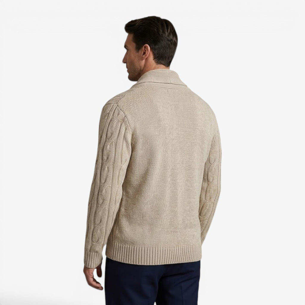 Jorvalore | Men's Classic Button Up Knit Cardigan Comfortable Winter Layer