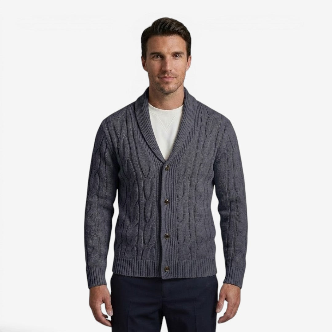 Jorvalore | Men's Classic Button Up Knit Cardigan Comfortable Winter Layer