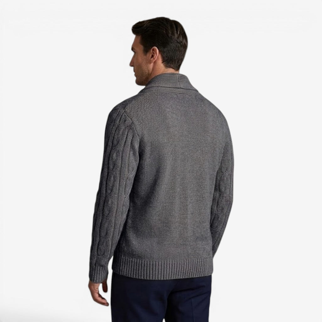 Jorvalore | Men's Classic Button Up Knit Cardigan Comfortable Winter Layer