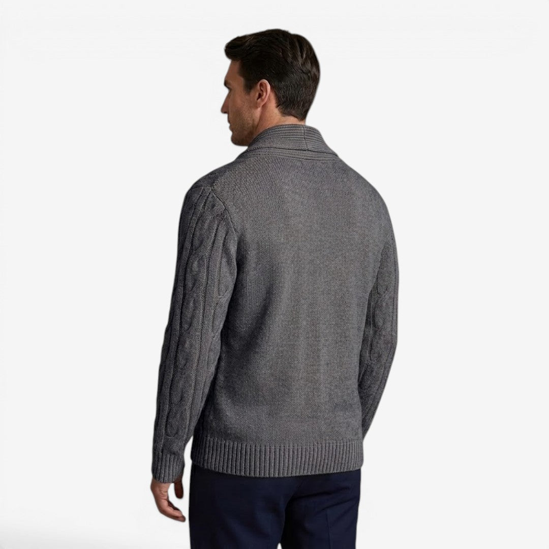 Jorvalore | Men's Classic Button Up Knit Cardigan Comfortable Winter Layer