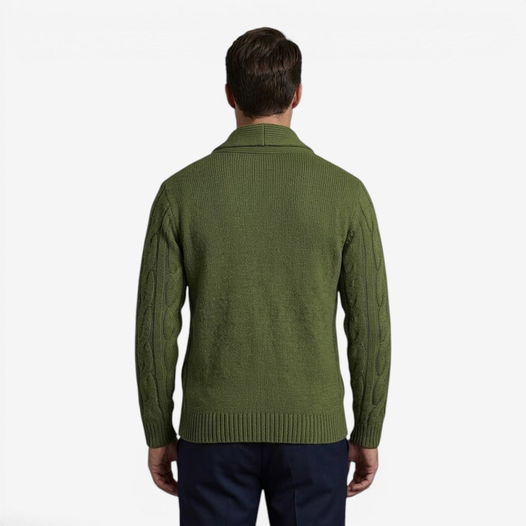 Jorvalore | Men's Classic Button Up Knit Cardigan Comfortable Winter Layer
