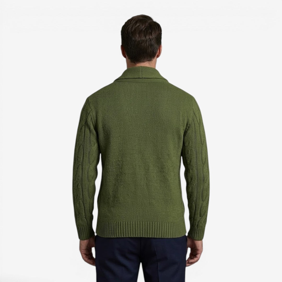 Jorvalore | Men's Classic Button Up Knit Cardigan Comfortable Winter Layer