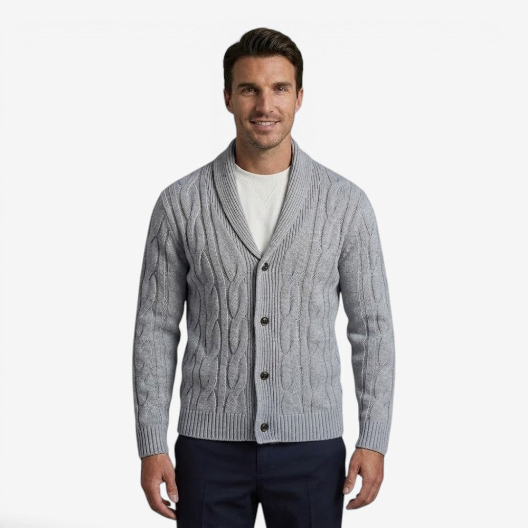 Jorvalore | Men's Classic Button Up Knit Cardigan Comfortable Winter Layer