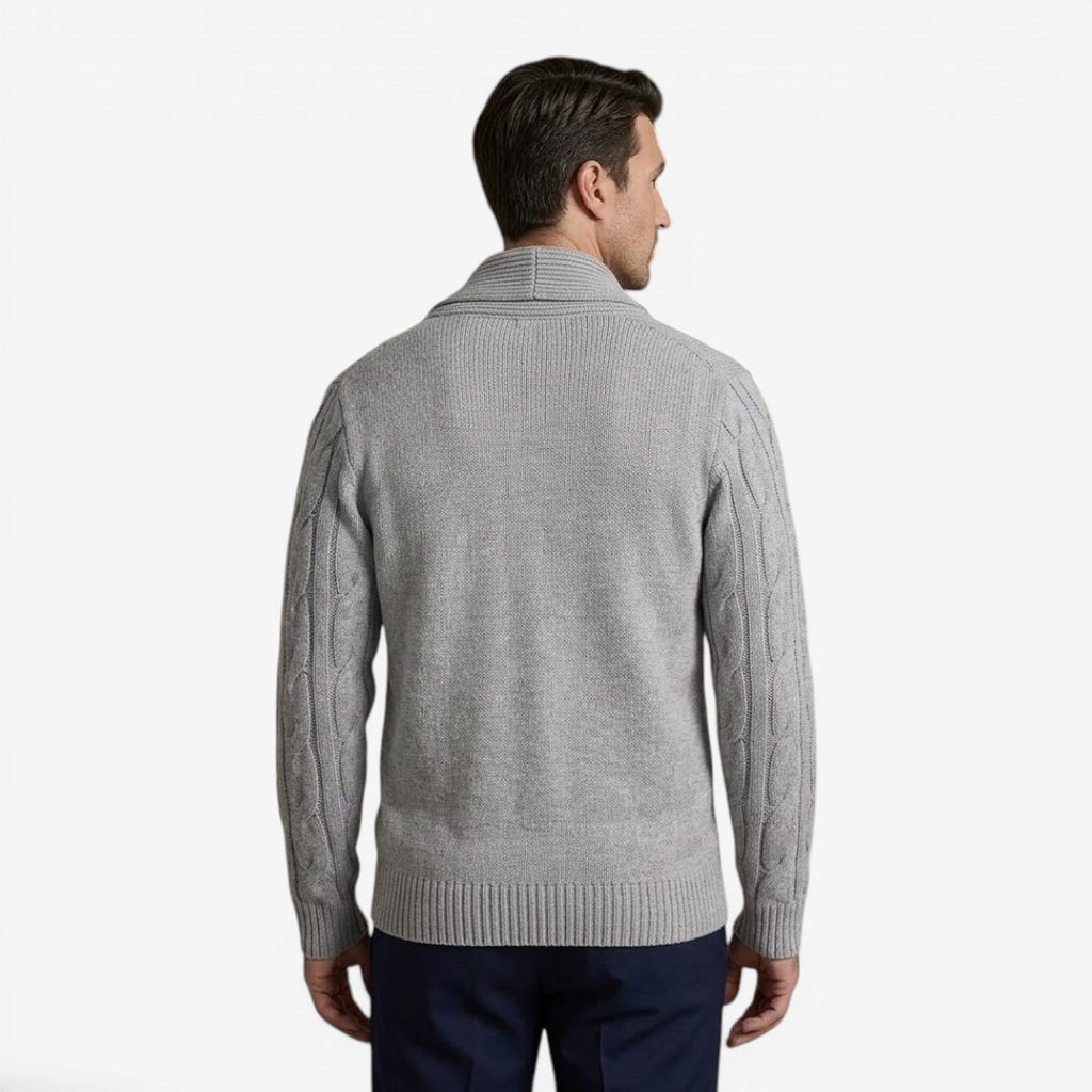 Jorvalore | Men's Classic Button Up Knit Cardigan Comfortable Winter Layer