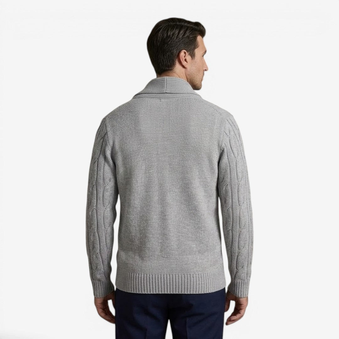 Jorvalore | Men's Classic Button Up Knit Cardigan Comfortable Winter Layer