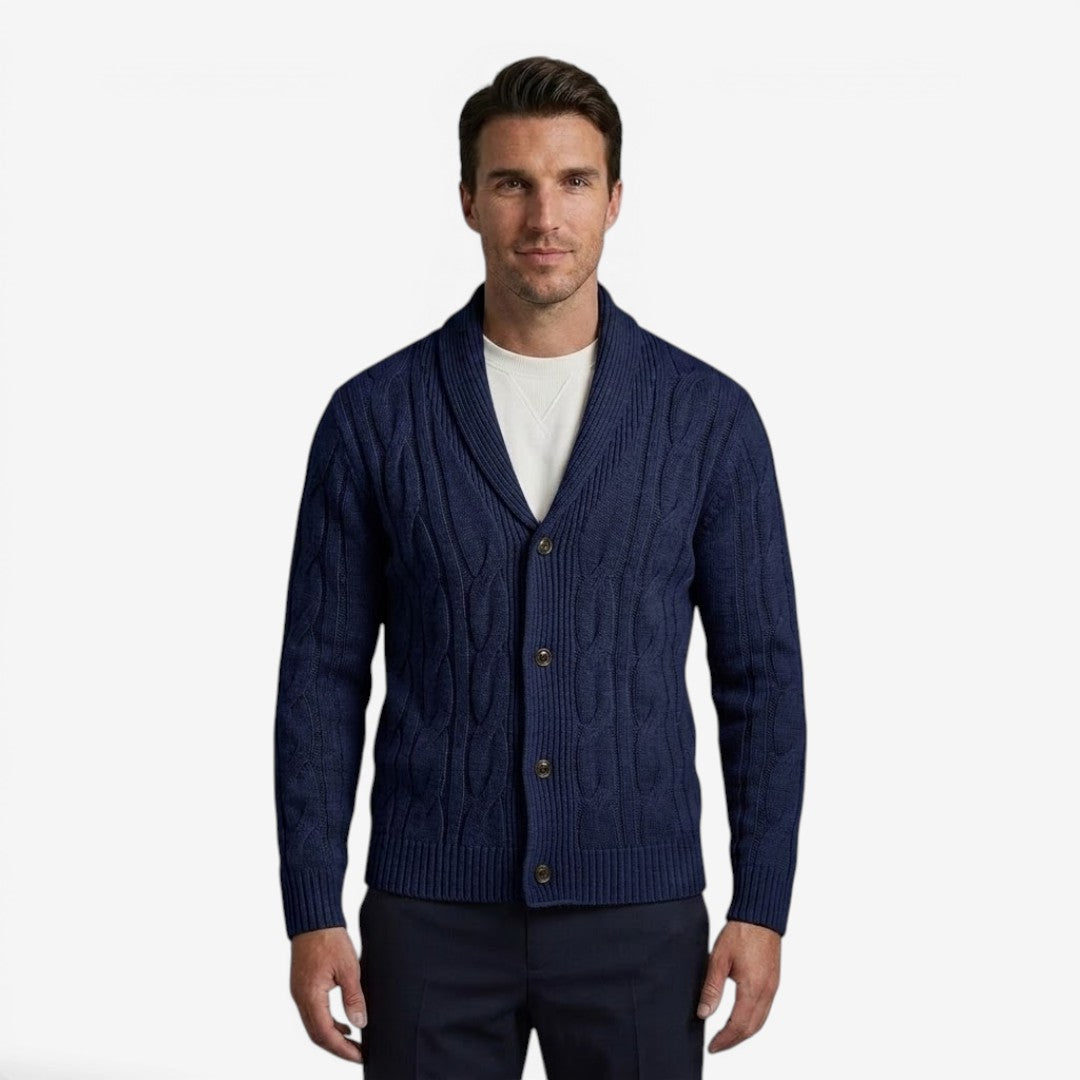 Jorvalore | Men's Classic Button Up Knit Cardigan Comfortable Winter Layer