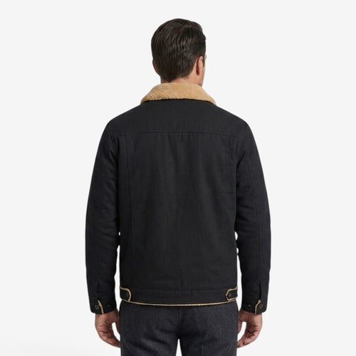Jorvalore | Men's Classic Fleece Jacket Lapel Collar for Winter